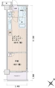 エスティメゾン豊洲レジデンスEの間取り画像