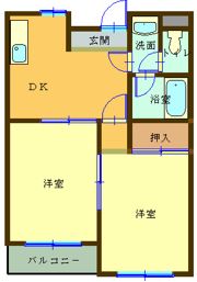 桜マンションの間取り画像