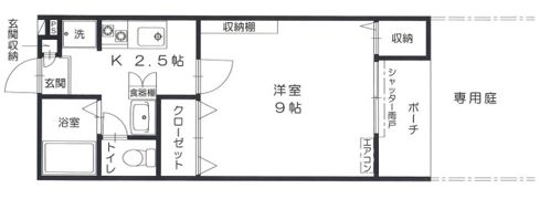サウザンクロス髙田の間取り画像