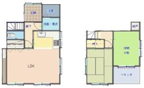 佐倉市江原台戸建の間取り画像
