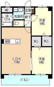 La・Fonte野萩（ラ・フォンテ野萩）の間取り画像