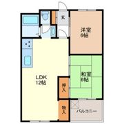 猫ヶ洞コーポの間取り画像
