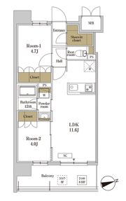 RJRプレシア川口の間取り画像
