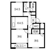 清住ハイツ インターネット使い放題!!の間取り画像