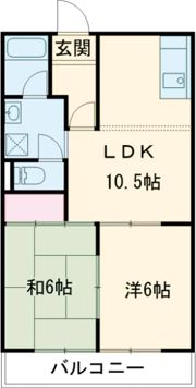 リバティはやのA・Bの間取り画像