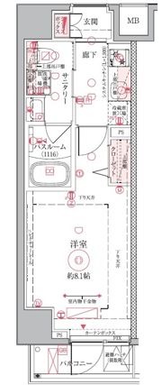 クレヴィスタ押上の間取り画像