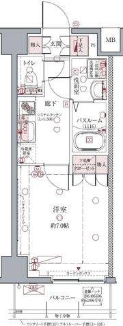クレヴィスタ亀戸Ⅱの間取り画像