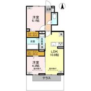 ハイトラスト Bの間取り画像