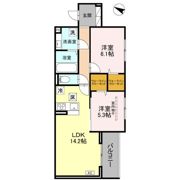 （仮）D-ROOM八幡町の間取り画像