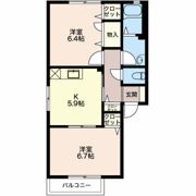 シャンテ Ⅱの間取り画像