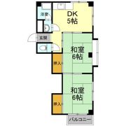 能茶山ハイツの間取り画像