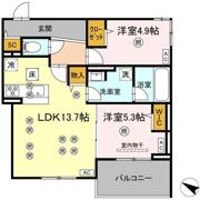 GrandValley 博多（ｸﾞﾗﾝﾊﾞﾚ ﾊｶﾀ）の間取り画像