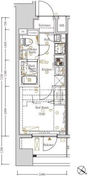Log川崎駅前の間取り画像