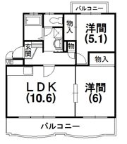 シンフォニー三和Ⅰの間取り画像