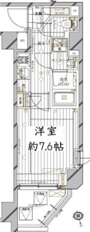 レガリス品川南大井Ⅱの間取り画像