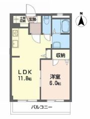 Pure・Life－Kumeの間取り画像