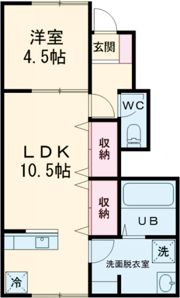 ドゥウェル信濃Aの間取り画像