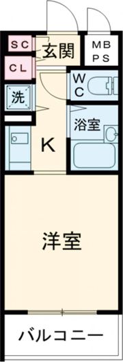 パルシオ三宮フラワーロードの間取り画像