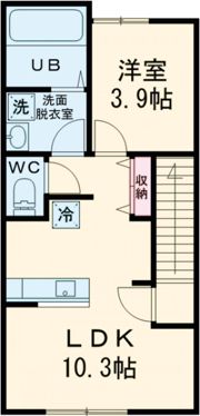 ドゥウェル信濃Aの間取り画像