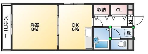 アクタス中宝永の間取り画像