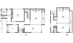飯沢168貸家の間取り画像