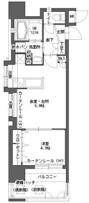 アクタス博多Vタワーの間取り画像