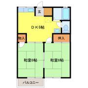 ロイヤルハイムBの間取り画像