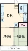 きしコーポの間取り画像