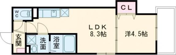 D porta clairの間取り画像