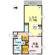 テルマエ北花田の間取り画像