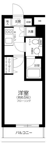 プレール・ドゥーク西新宿Ⅱの間取り画像