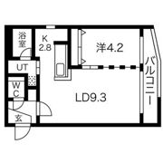 フロレゾン学園前の間取り画像