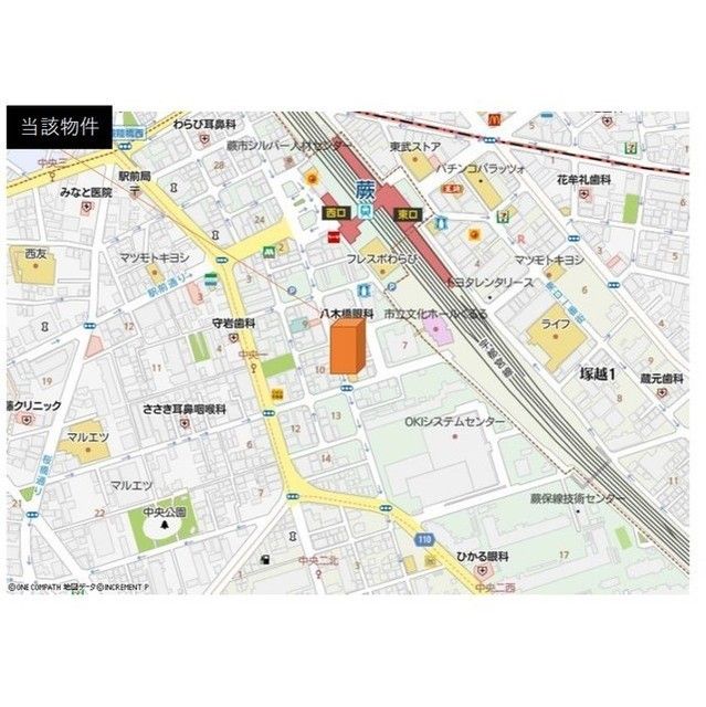 近くに施設あり