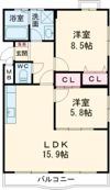 DYNASTY古知野の間取り画像