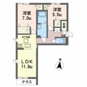 クラッシィ中央 II番館の間取り画像