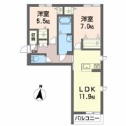 クラッシィ中央 II番館の間取り画像