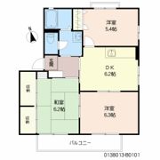 プロムナード蒲原 B棟の間取り画像