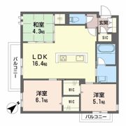 LUCE帯山西の間取り画像