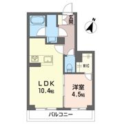 シャーメゾンしずかの間取り画像