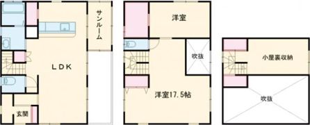 曽野木2丁目貸家の間取り画像