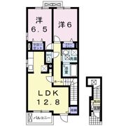 プロムナード秋根Aの間取り画像