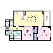 CREVANCE荒川の間取り画像