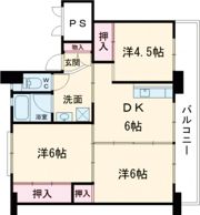 ビレッジハウス大内1号棟の間取り画像