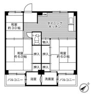 ビレッジハウス紀三井寺1号棟の間取り画像
