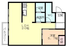 自由空間クラレの間取り画像