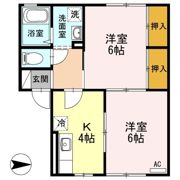 セジュールAjの間取り画像