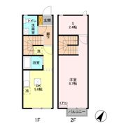 エクレール皐月の間取り画像