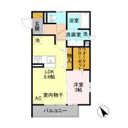 イーストコート Aの間取り画像