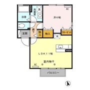 リュエル A/Bの間取り画像