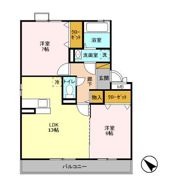 サニーリヴ Bの間取り画像